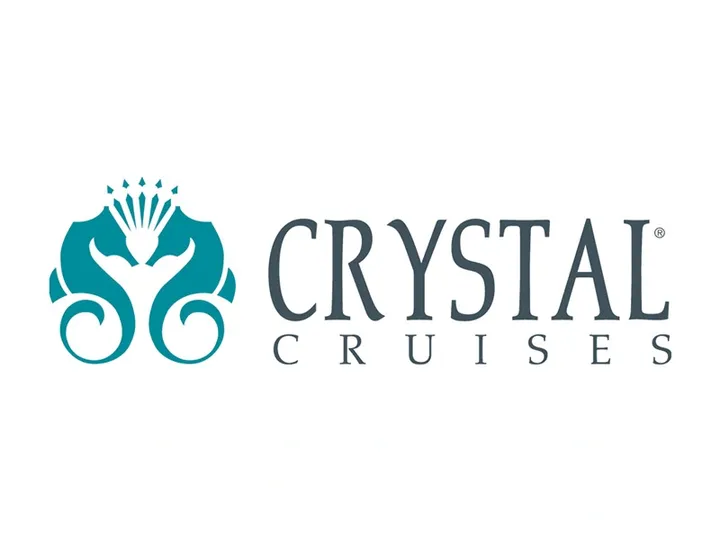 A logo of crystal cruises of travel agency