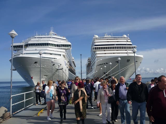 A group of people walking book travel